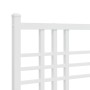 Bettgestell aus Metall mit weißem Kopfteil 120x200 cm von vidaXL, Betten und Lattenroste - Ref: Foro24-376371, Preis: 107,47 ...