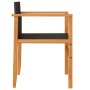 Gartenstühle 2 Stück Massivholz und schwarzes Kunststoff-Rattan von vidaXL, Gartenstühle - Ref: Foro24-368708, Preis: 107,40 ...