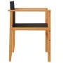 Sillas de jardín 2 uds madera maciza y ratán sintético negro by vidaXL, Garden chairs - Ref: Foro24-368708, Price: 117,47 €, ...