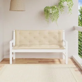 Cojines de banco de jardín 2 uds tela Oxford beige 150x50x7 cm by vidaXL, Cushions for chairs and sofas - Ref: Foro24-361700,...