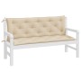 Gartenbankkissen 2 Stück aus beiger Oxford-Stoff 150x50x7 cm. von vidaXL, Kissen für Stühle und Sofas - Ref: Foro24-361700, P...