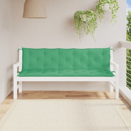 Gartenbankkissen 2 Stück aus grünem Oxford-Stoff 180x50x7 cm von vidaXL, Kissen für Stühle und Sofas - Ref: Foro24-361721, Pr...