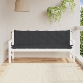 Cojines de banco de jardín 2 uds tela Oxford negro 180x50x7 cm by vidaXL, Cushions for chairs and sofas - Ref: Foro24-361723,...