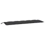Gartensitzbankkissen 2 Stück aus schwarzem Oxford-Stoff 180x50x7 cm von vidaXL, Kissen für Stühle und Sofas - Ref: Foro24-361...