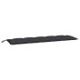Gartensitzbankkissen 2 Stück aus schwarzem Oxford-Stoff 180x50x7 cm von vidaXL, Kissen für Stühle und Sofas - Ref: Foro24-361...