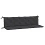 Gartensitzbankkissen 2 Stück aus schwarzem Oxford-Stoff 180x50x7 cm von vidaXL, Kissen für Stühle und Sofas - Ref: Foro24-361...