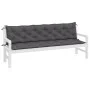 Cojines de banco de jardín 2 uds antracita 200x50x7 cm by vidaXL, Cushions for chairs and sofas - Ref: Foro24-361735, Price: ...