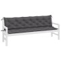 Cojines de banco de jardín 2 uds antracita 200x50x7 cm by vidaXL, Cushions for chairs and sofas - Ref: Foro24-361735, Price: ...