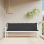 Gartensitzbankkissen 2 Stück aus schwarzem Oxford-Stoff 200x50x7 cm von vidaXL, Kissen für Stühle und Sofas - Ref: Foro24-361...