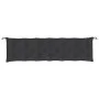 Gartensitzbankkissen 2 Stück aus schwarzem Oxford-Stoff 200x50x7 cm von vidaXL, Kissen für Stühle und Sofas - Ref: Foro24-361...