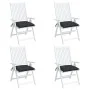 Cojines de palets de jardín 4 uds tela Oxford negro 50x50x7 cm de vidaXL, Cojines para sillas y sofás - Ref: Foro24-361529, P...