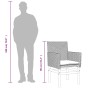 Sillas de jardín y cojines 2 uds ratán PE gris y madera maciza by vidaXL, Garden chairs - Ref: Foro24-368715, Price: 204,76 €...