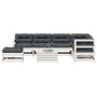 Set muebles jardín con cojines 8 pzas madera maciza pino blanco by vidaXL, Garden sets - Ref: Foro24-3250577, Price: 705,53 €...