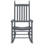 Mecedoras con asiento curvo 2 uds madera álamo maciza gris by vidaXL, Rocking chairs - Ref: Foro24-3281589, Price: 202,40 €, ...