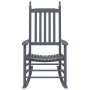 Mecedoras con asiento curvo 2 uds madera álamo maciza gris by vidaXL, Rocking chairs - Ref: Foro24-3281589, Price: 207,89 €, ...