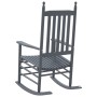 Mecedoras con asiento curvo 2 uds madera álamo maciza gris by vidaXL, Rocking chairs - Ref: Foro24-3281589, Price: 207,89 €, ...