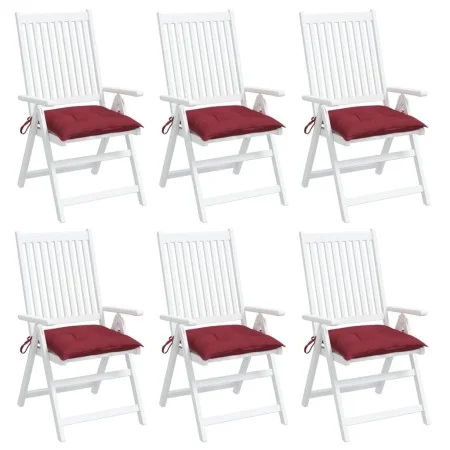 Gartenpalettenkissen 6 Stück Oxford in Weinrot 50x50x7 cm von vidaXL, Kissen für Stühle und Sofas - Ref: Foro24-361536, Preis...