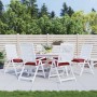 Cojines de palets de jardín 6 uds Oxford rojo tinto 50x50x7 cm by vidaXL, Cushions for chairs and sofas - Ref: Foro24-361536,...