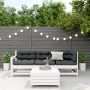 Set muebles jardín 4 pzas con cojines madera maciza pino blanco by vidaXL, Garden sets - Ref: Foro24-3250781, Price: 375,63 €...