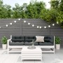 Set muebles jardín 4 pzas con cojines madera maciza pino blanco by vidaXL, Garden sets - Ref: Foro24-3250781, Price: 375,37 €...
