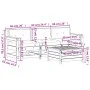 Gartenmöbel-Set 4-teilig mit Kissen aus massivem weißem Kiefernholz. von vidaXL, Gartensets - Ref: Foro24-3250797, Preis: 368...