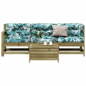 Gartenmöbel-Set 4-teilig und Kissen aus imprägniertem Kiefernholz. von vidaXL, Gartensets - Ref: Foro24-3250783, Preis: 404,5...