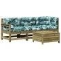 Juego de muebles jardín 4 pzas y cojines madera pino impregnada by vidaXL, Garden sets - Ref: Foro24-3250783, Price: 404,52 €...
