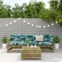 Juego de muebles jardín 4 pzas y cojines madera pino impregnada by vidaXL, Garden sets - Ref: Foro24-3250783, Price: 404,52 €...