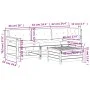 Juego de muebles jardín 4 pzas y cojines madera pino impregnada by vidaXL, Garden sets - Ref: Foro24-3250783, Price: 404,52 €...