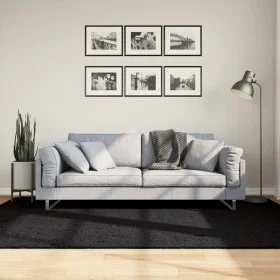 Kurzflor-Teppich OVIEDO schwarz 160x230 cm von vidaXL, Teppiche - Ref: Foro24-375559, Preis: 93,88 €, Rabatt: %
