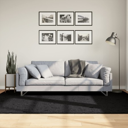 Kurzflor-Teppich OVIEDO schwarz 160x230 cm von vidaXL, Teppiche - Ref: Foro24-375559, Preis: 95,54 €, Rabatt: %