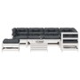 Set muebles jardín con cojines 8 pzas madera maciza pino blanco by vidaXL, Garden sets - Ref: Foro24-3250561, Price: 694,60 €...