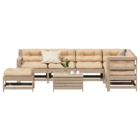 Gartenmöbel 8-teilig und Kissen Massivholz Kiefer von vidaXL, Gartensets - Ref: Foro24-3250568, Preis: 801,77 €, Rabatt: %