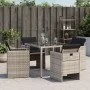 Sillones de jardín con cojines 4 uds ratán sintético gris claro de vidaXL, Sillas de jardín - Ref: Foro24-364937, Precio: 227...