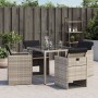 Sillones de jardín con cojines 4 uds ratán sintético gris claro by vidaXL, Garden chairs - Ref: Foro24-364937, Price: 189,70 ...