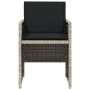 Gartensofas mit Kissen, 4 Stück, aus hellem grauem Kunststoff-Rattan. von vidaXL, Gartenstühle - Ref: Foro24-364937, Preis: 1...