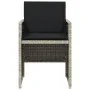 Sillones de jardín con cojines 4 uds ratán sintético gris claro de vidaXL, Sillas de jardín - Ref: Foro24-364937, Precio: 227...