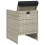 Gartensofas mit Kissen, 4 Stück, aus hellem grauem Kunststoff-Rattan. von vidaXL, Gartenstühle - Ref: Foro24-364937, Preis: 1...
