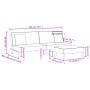 Zweiteiliges Sofaset mit schwarzen Samtkissen. von vidaXL, Sofas - Ref: Foro24-3216265, Preis: 326,17 €, Rabatt: %