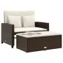 Sofá de jardín con cojines 2 plazas ratán sintético marrón by vidaXL, Outdoor sofas - Ref: Foro24-365133, Price: 271,67 €, Di...