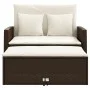 Sofá de jardín con cojines 2 plazas ratán sintético marrón by vidaXL, Outdoor sofas - Ref: Foro24-365133, Price: 271,67 €, Di...