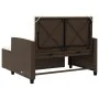 Sofá de jardín con cojines 2 plazas ratán sintético marrón by vidaXL, Outdoor sofas - Ref: Foro24-365133, Price: 271,67 €, Di...