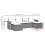 Set de sofás de jardín 6 piezas y cojines ratán sintético negro by vidaXL, Garden sets - Ref: Foro24-3259459, Price: 356,62 €...