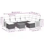 Set de sofás de jardín 10 pzas cojines ratán sintético negro by vidaXL, Garden sets - Ref: Foro24-3260627, Price: 590,35 €, D...