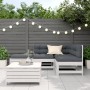 Gartenmöbel-Set 5-teilig mit Kissen aus massivem weißem Kiefernholz. von vidaXL, Gartensets - Ref: Foro24-3250701, Preis: 462...