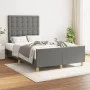 Bed frame with headboard dark gray fabric 120x190 cm by vidaXL, Beds and slatted bases - Ref: Foro24-3270542, Price: 169,93 €...