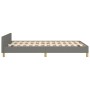 Bed frame with headboard dark gray fabric 120x190 cm by vidaXL, Beds and slatted bases - Ref: Foro24-3270542, Price: 172,69 €...