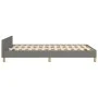 Bed frame with headboard dark gray fabric 120x190 cm by vidaXL, Beds and slatted bases - Ref: Foro24-3270542, Price: 169,93 €...