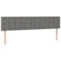 Bed frame with headboard dark gray fabric 120x190 cm by vidaXL, Beds and slatted bases - Ref: Foro24-3270542, Price: 169,93 €...