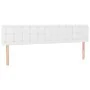 Bed frame with headboard white synthetic leather 120x190 cm by vidaXL, Beds and slatted bases - Ref: Foro24-3270561, Price: 1...